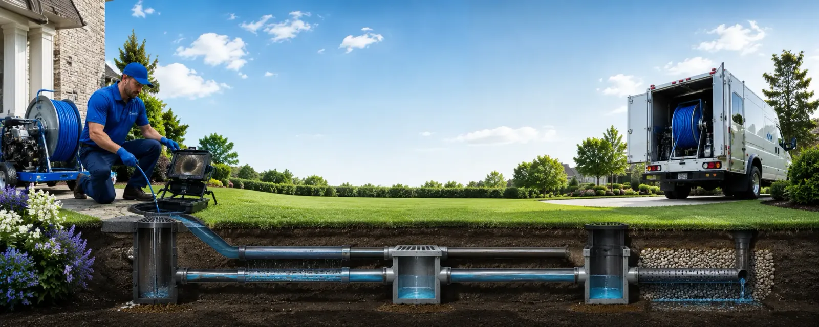 Outdoor drain cleaning information for West Greene, AL